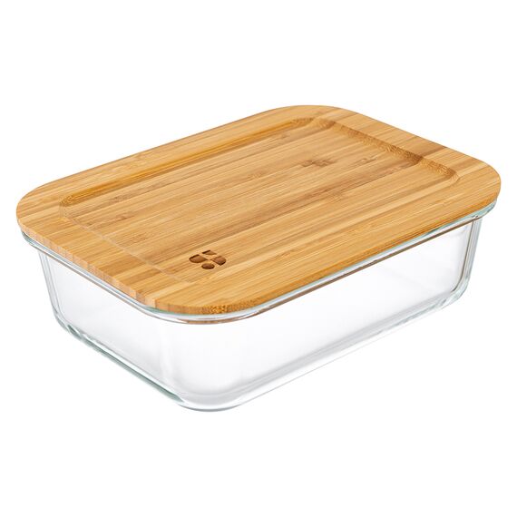 Набор контейнеров для запекания и хранения Eco Store с крышками из бамбука, 3 шт., Smart Solutions, изображение 5