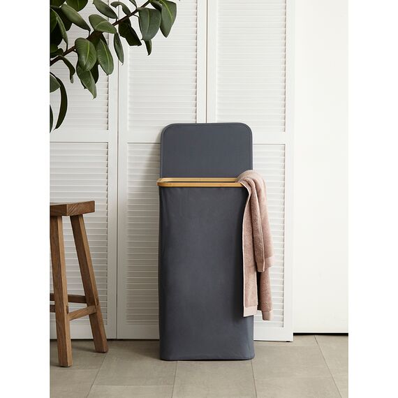 Корзина для белья Neat Tall, 41х35х74 см, серая, Smart Solutions, изображение 4