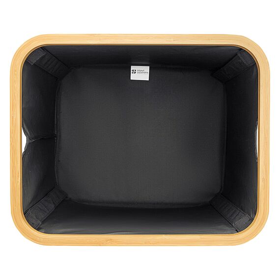 Корзина для белья Neat Mid, 40x33x43 см, черная, Smart Solutions, изображение 4