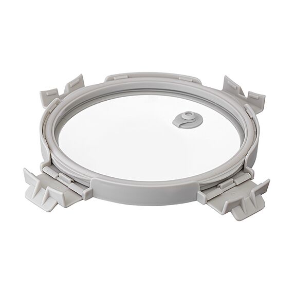 Контейнер для запекания и хранения круглый с крышкой, 650 мл, светло-серый, Smart Solutions, изображение 4