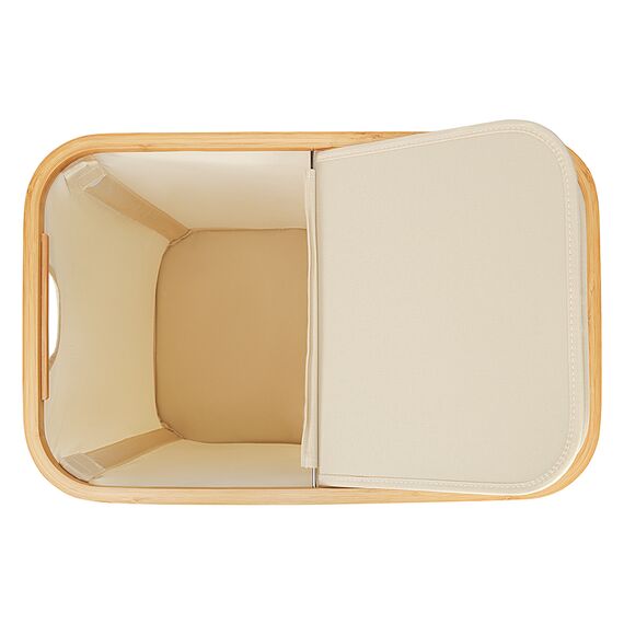 Корзина для белья с двумя отделениями Neat Twin, 53,5х33х53 см, молочная, Smart Solutions, изображение 9