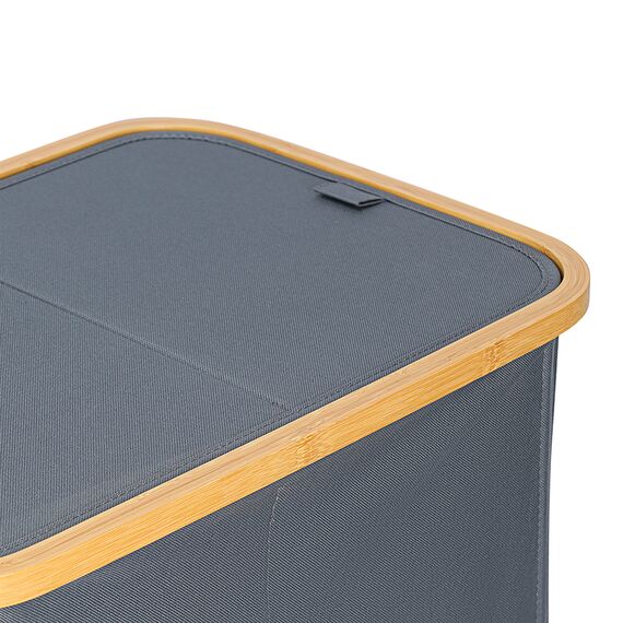 Корзина для белья с двумя отделениями Neat Twin, 53,5х33х53 см, серая, Smart Solutions, изображение 8