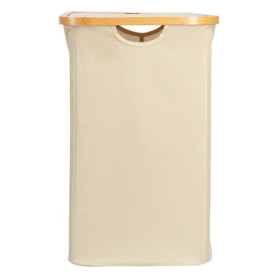 Корзина для белья с двумя отделениями Neat Twin, 53,5х33х53 см, молочная, Smart Solutions, изображение 8