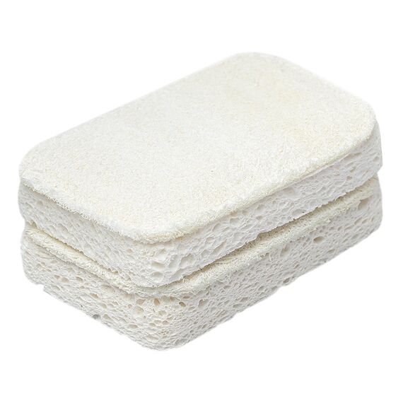 Набор губок для посуды из люфы и целлюлозы Eco Sponge, 2 шт., Smart Solutions