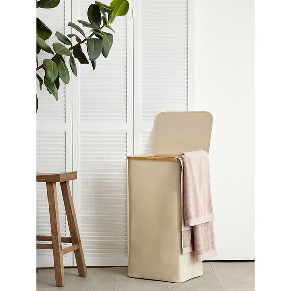 Корзина для белья Neat Tall, 41х35х74 см, молочная, Smart Solutions, изображение 3