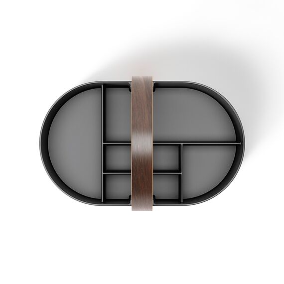 Органайзер Bellwood Caddy, 30х23 см, черный/орех, UMBRA, изображение 9