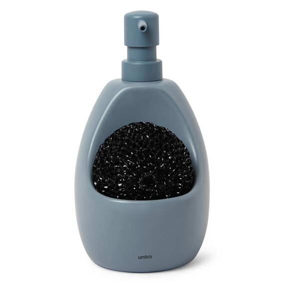 Диспенсер для мыла с подставкой для губки Joey, 590 мл, серо-голубой, UMBRA, изображение 6