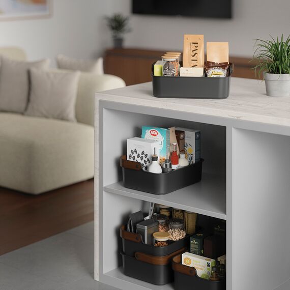 Органайзер Bellwood, 37х27 см, черный/орех, UMBRA, изображение 3