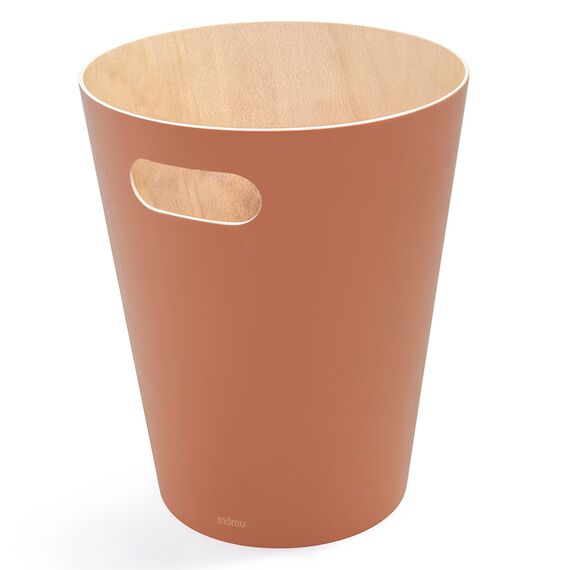 Корзина для мусора Woodrow, 7,5 л, коричневая, UMBRA