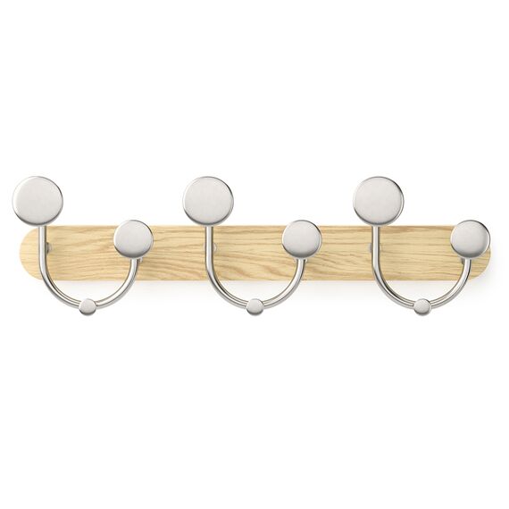 Вешалка настенная Melody, натуральное дерево/никель, UMBRA, изображение 8