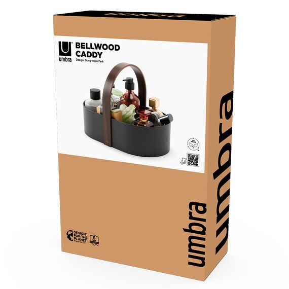 Органайзер Bellwood Caddy, 30х23 см, черный/орех, UMBRA, изображение 11