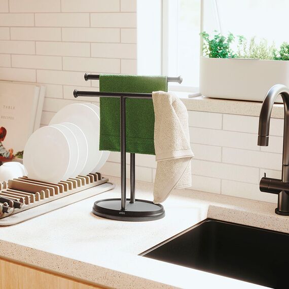 Держатель для полотенец Palm, черный, UMBRA, изображение 2