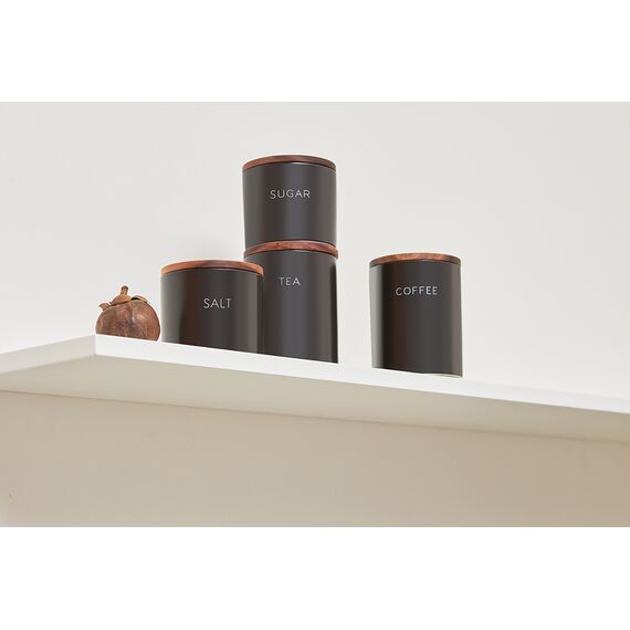 Банка керамическая для хранения кофе, 650 мл, черная, Smart Solutions, изображение 3