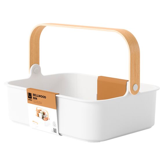 Органайзер Bellwood, 37х27 см, белый/натуральное дерево, UMBRA, изображение 14