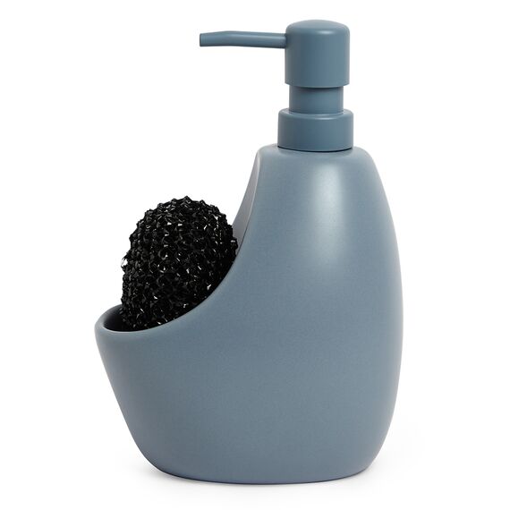 Диспенсер для мыла с подставкой для губки Joey, 590 мл, серо-голубой, UMBRA, изображение 8