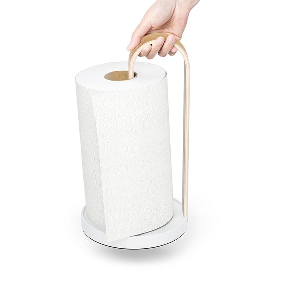 Держатель для бумажных полотенец Bellwood, белый/натуральное дерево, UMBRA, изображение 14