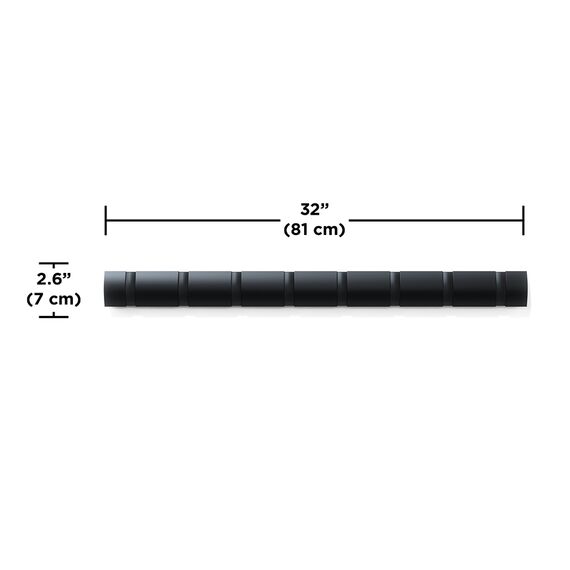 Вешалка настенная Flip, 8 крючков, черная, UMBRA, изображение 7