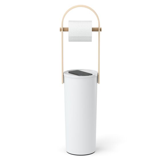 Держатель-органайзер для туалетной бумаги Bellwood, белый/натуральное дерево, UMBRA, изображение 11