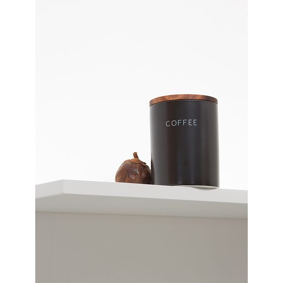 Банка керамическая для хранения кофе, 650 мл, черная, Smart Solutions, изображение 4