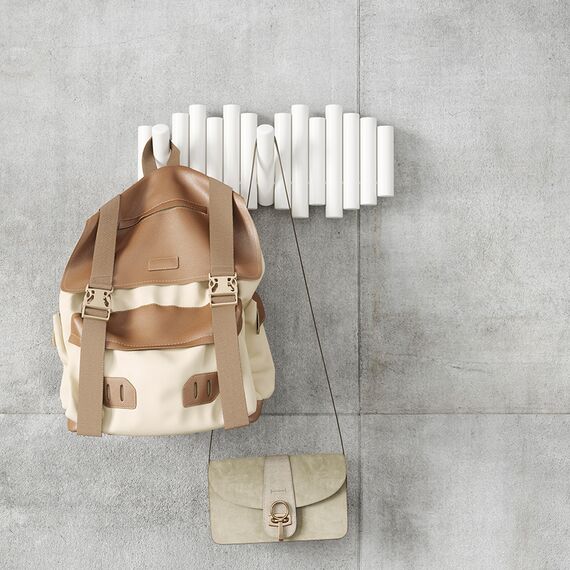 Вешалка настенная Picket, 5 крючков, белая, UMBRA, изображение 4