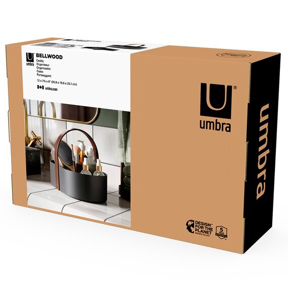 Органайзер Bellwood Caddy, 30х23 см, черный/орех, UMBRA, изображение 12