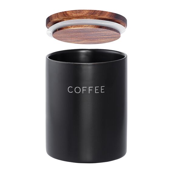 Банка керамическая для хранения кофе, 650 мл, черная, Smart Solutions, изображение 5