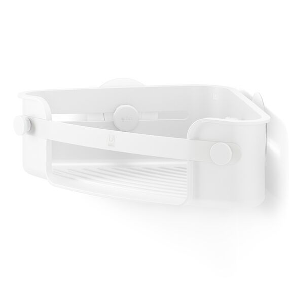 Органайзер для душа угловой Flex Adhesive, белый, UMBRA