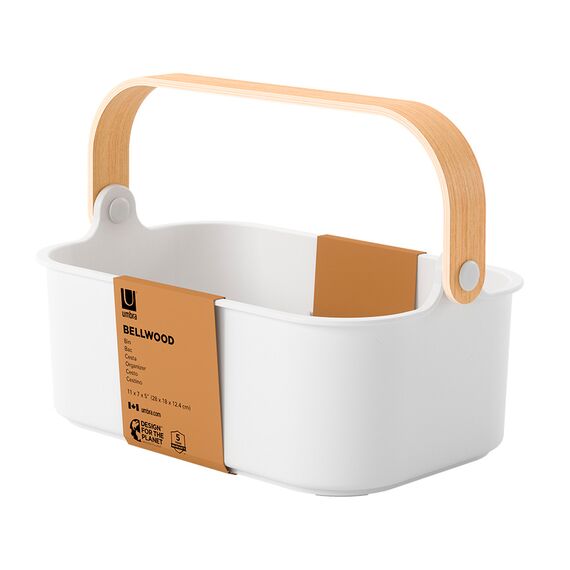 Органайзер Bellwood, 29х17 см, белый/натуральное дерево, UMBRA, изображение 16