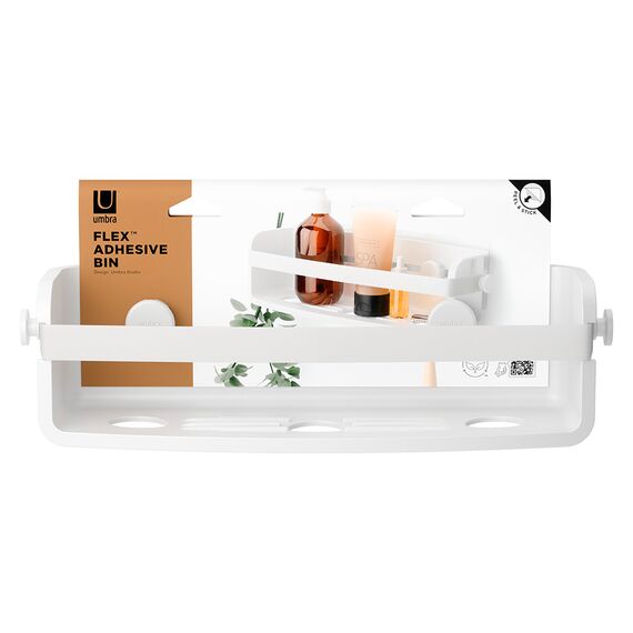 Органайзер для душа Flex Adhesive, белый, UMBRA, изображение 7