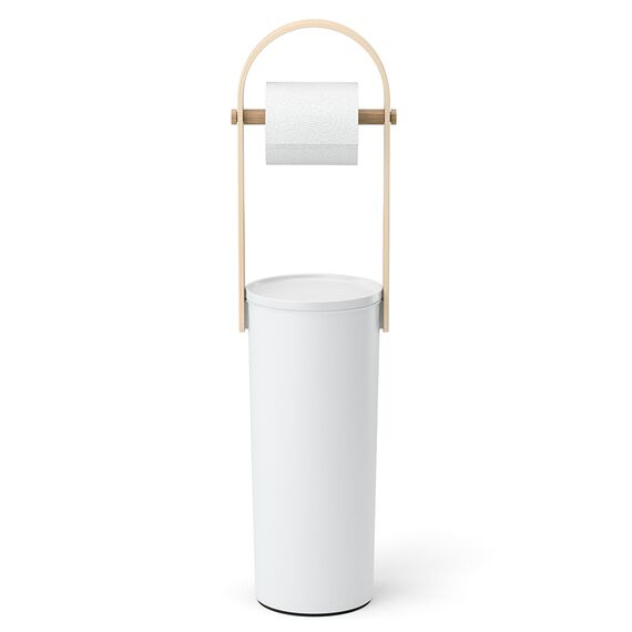 Держатель-органайзер для туалетной бумаги Bellwood, белый/натуральное дерево, UMBRA, изображение 13