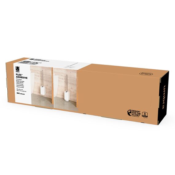 Ершик для туалета с держателем Flex Adhesive, белый, UMBRA, изображение 12