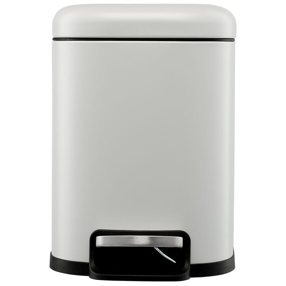 Ведро мусорное с педалью, светло-серое, 6 л, Smart Solutions, изображение 2