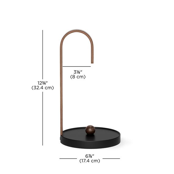 Держатель для бумажных полотенец Bellwood, черный/орех, UMBRA, изображение 12