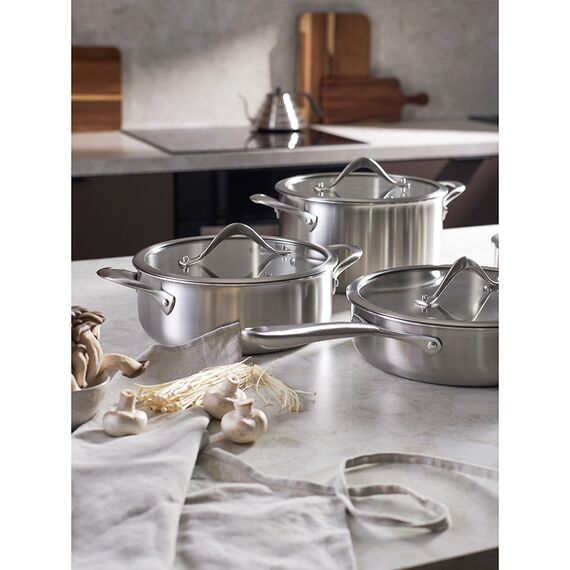 Кастрюля с крышкой 3Ply Etalon, ?24 см, 6 л, Liberty Jones, изображение 4