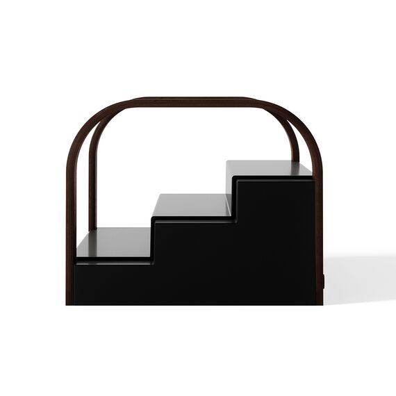 Полка для специй трехъярусная раздвижная Bellwood, черная/орех, UMBRA, изображение 10