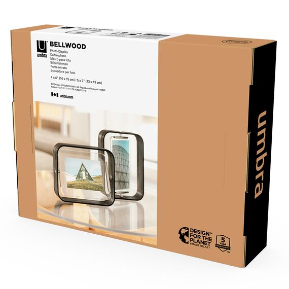 Фоторамка двухсторонняя Bellwood, 19х24, черная, UMBRA, изображение 13