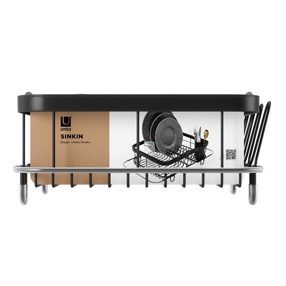 Сушилка для посуды Sinkin, 28х14х47 см, черная, UMBRA, изображение 20