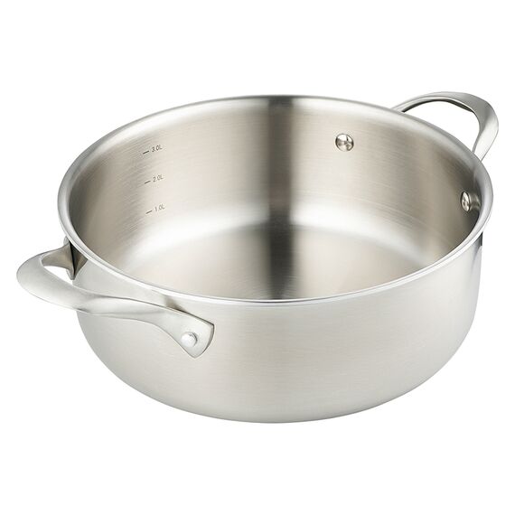 Кастрюля с крышкой 3Ply Etalon, ?24 см, 4 л, Liberty Jones, изображение 8