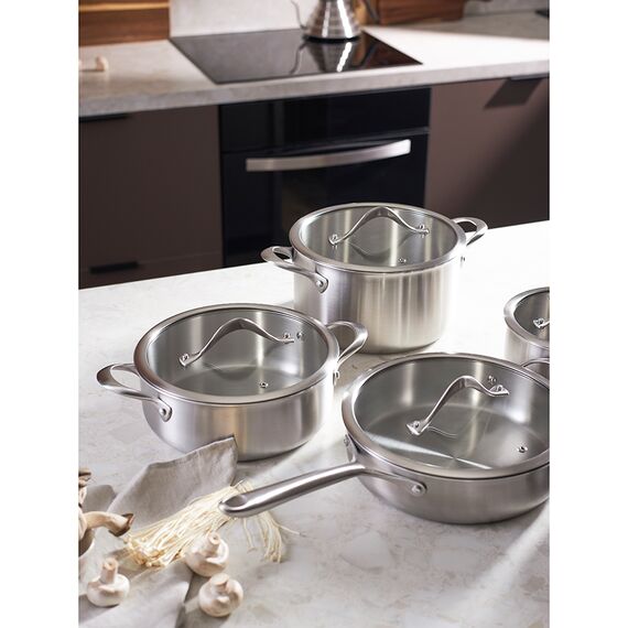 Кастрюля с крышкой 3Ply Etalon, ?24 см, 6 л, Liberty Jones, изображение 6