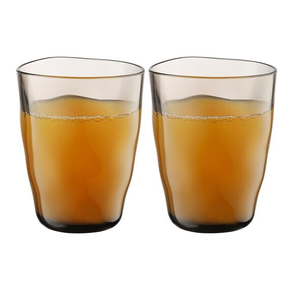 Набор стаканов из акрила Hollow, 450 мл, серо-коричневый, 4 шт., Liberty Jones, изображение 6