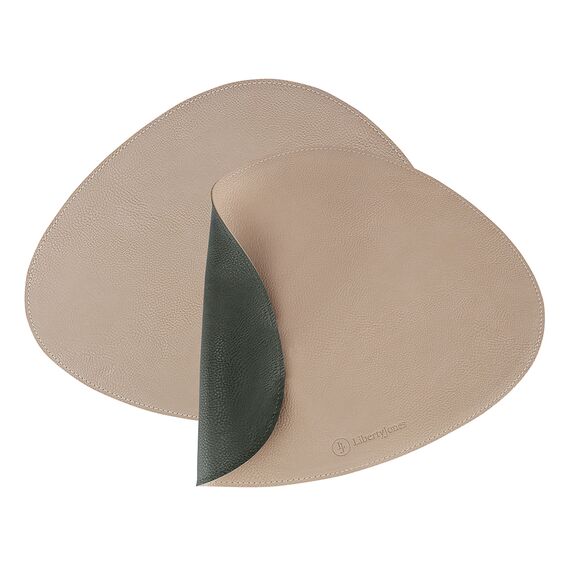 Набор из 4-х двухсторонних сервировочных салфеток Drop, 33х41 см, зеленый/бежевый, Liberty Jones, изображение 2