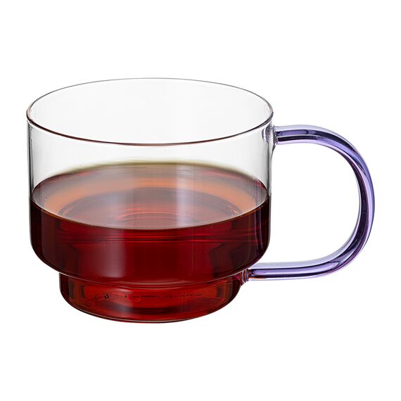 Набор кружек Orb, 400 мл, прозрачные/фиолетовые, 2 шт., Liberty Jones, изображение 7