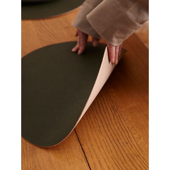 Набор из 4-х двухсторонних сервировочных салфеток Pool, 30х45 см, зеленый/бежевый, Liberty Jones, изображение 4