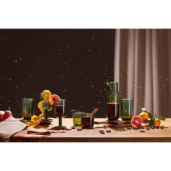 Набор бокалов для вина Flowi, 410 мл, темно-зеленые, 2 шт., Liberty Jones, изображение 3