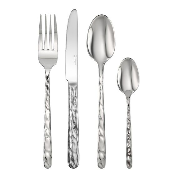 Набор столовых приборов Fluid, серебристые, 16 пред., Liberty Jones