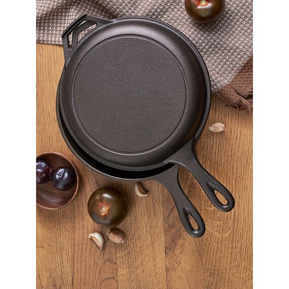 Набор сковород чугунных Brasen с масляной полировкой, ?25 см, 2 шт., Liberty Jones, изображение 2