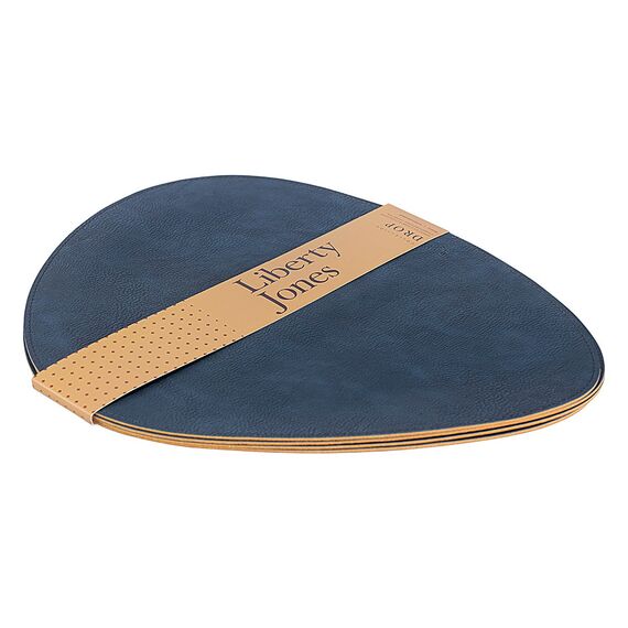 Набор из 4-х двухсторонних сервировочных салфеток Drop, 33х41 см, синий/коричневый, Liberty Jones, изображение 10