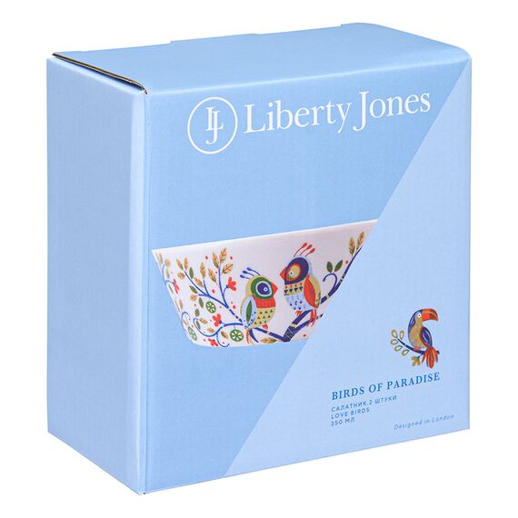 Набор салатников Love Birds из коллекции Birds of Paradise в подарочной упаковке,  350 мл, 2 шт., Liberty Jones, изображение 8