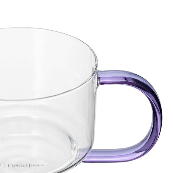 Набор кружек Orb, 400 мл, прозрачные/фиолетовые, 2 шт., Liberty Jones, изображение 8