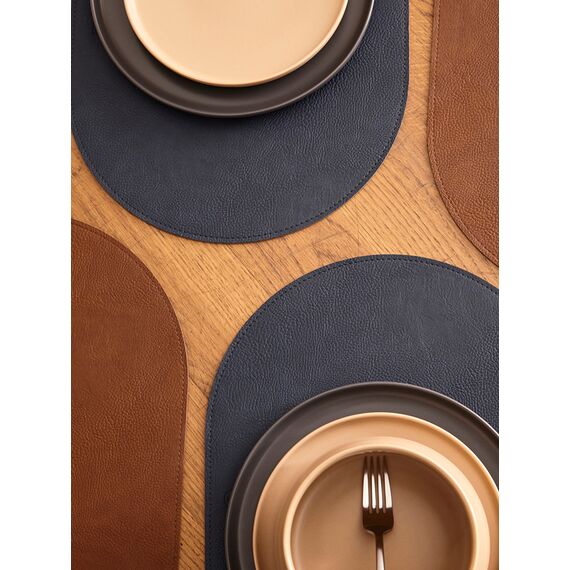 Набор из 4-х двухсторонних сервировочных салфеток Pool, 30х45 см, синий/коричневый, Liberty Jones, изображение 4